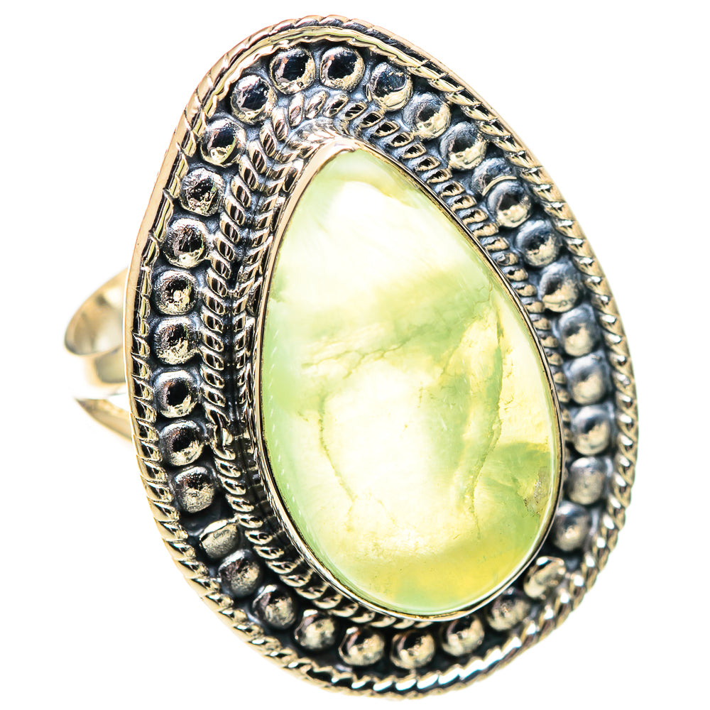 Prehnite Rings handcrafted by Ana Silver Co - RING107476 - Photo 2