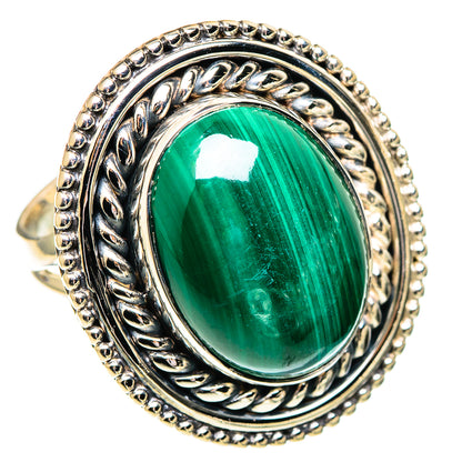 Malachite Rings handcrafted by Ana Silver Co - RING107478 - Photo 2