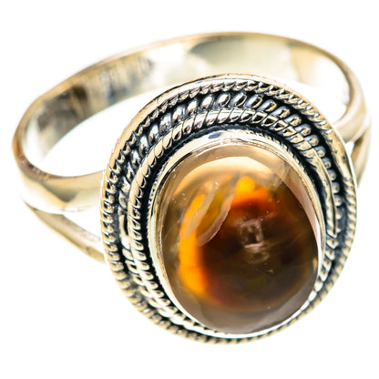 Mexican Fire Agate Rings handcrafted by Ana Silver Co - RING107479 - Photo 2