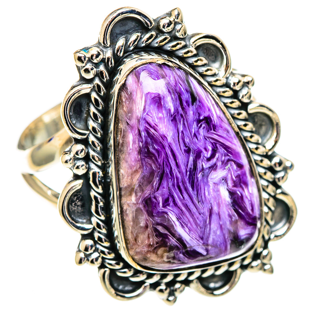 Charoite Rings handcrafted by Ana Silver Co - RING107488 - Photo 2