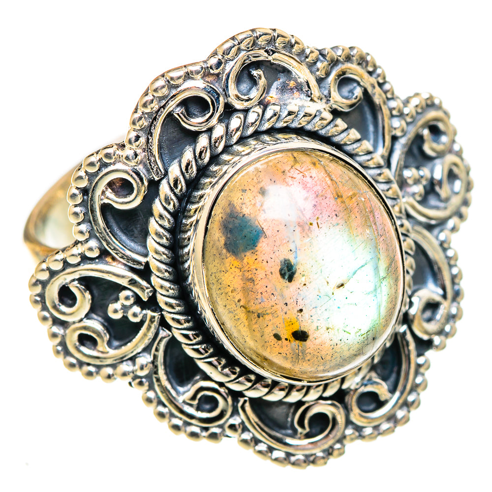 Labradorite Rings handcrafted by Ana Silver Co - RING107500 - Photo 2