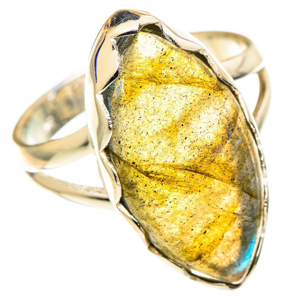 Labradorite Rings handcrafted by Ana Silver Co - RING107502 - Photo 2