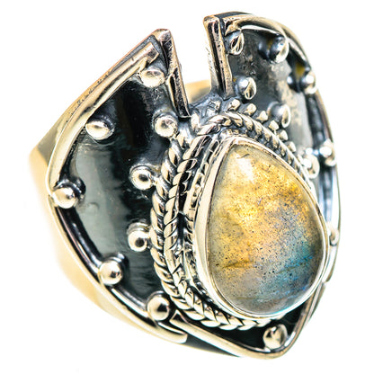 Labradorite Rings handcrafted by Ana Silver Co - RING107506 - Photo 2