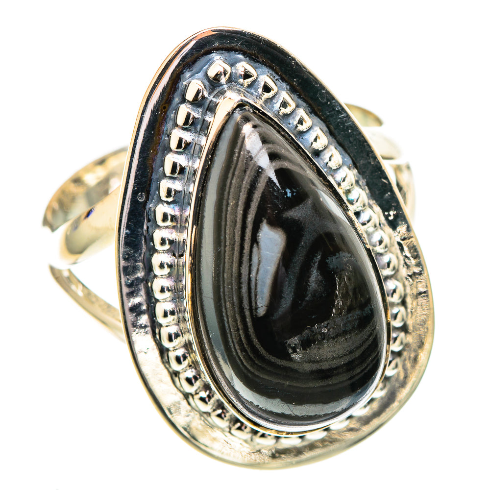 Psilomelane Rings handcrafted by Ana Silver Co - RING107523 - Photo 2