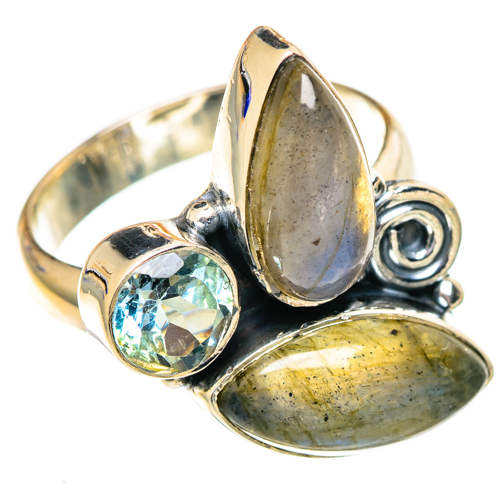 Labradorite Rings handcrafted by Ana Silver Co - RING107531 - Photo 2