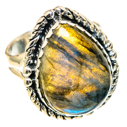 Labradorite Rings handcrafted by Ana Silver Co - RING107535 - Photo 2