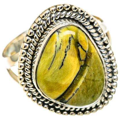 Afican Green Opal Rings handcrafted by Ana Silver Co - RING107537 - Photo 2