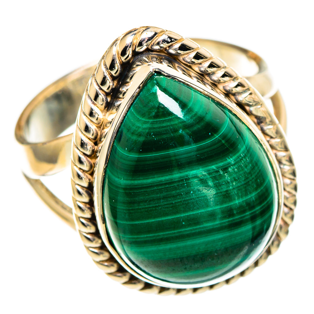 Malachite Rings handcrafted by Ana Silver Co - RING107542 - Photo 2