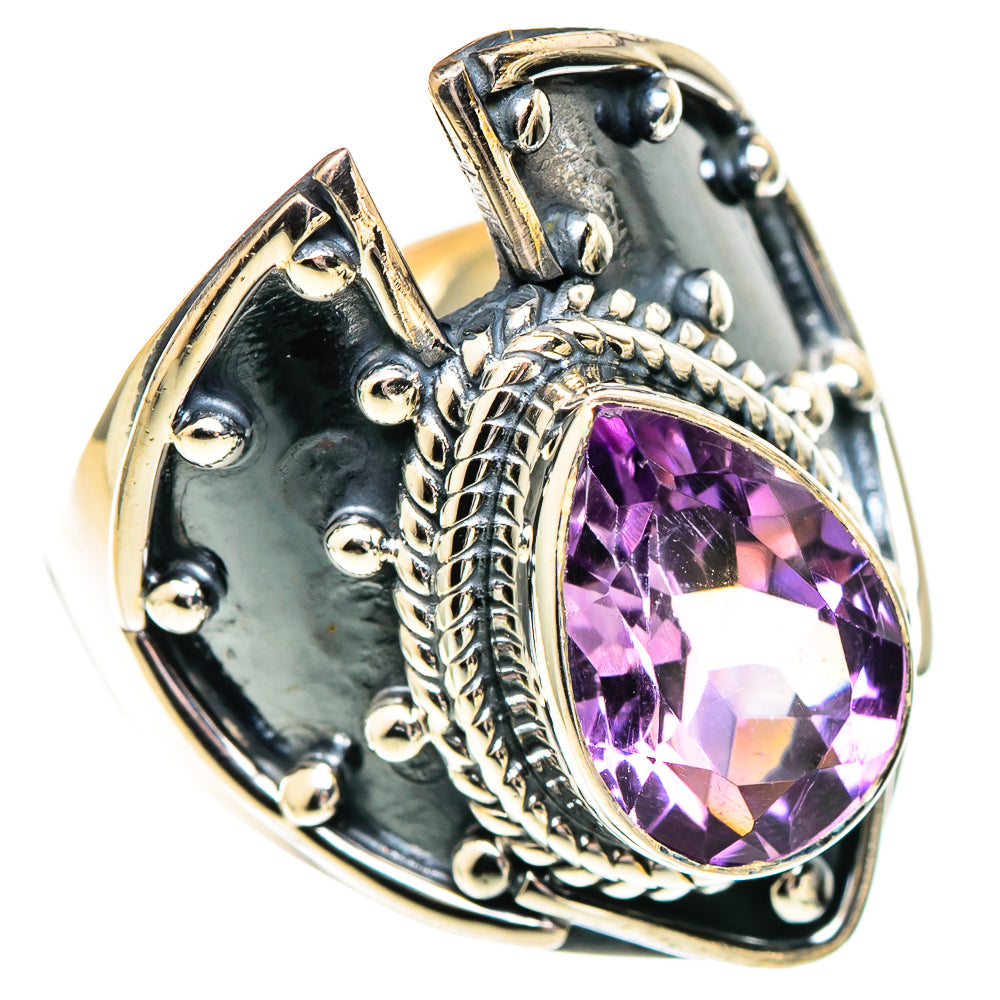 Amethyst Rings handcrafted by Ana Silver Co - RING107550 - Photo 2