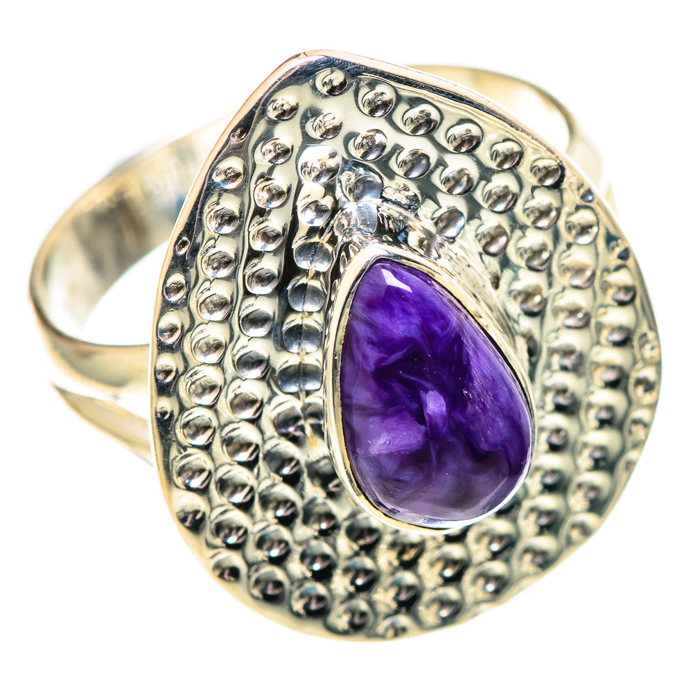 Charoite Rings handcrafted by Ana Silver Co - RING107551 - Photo 2