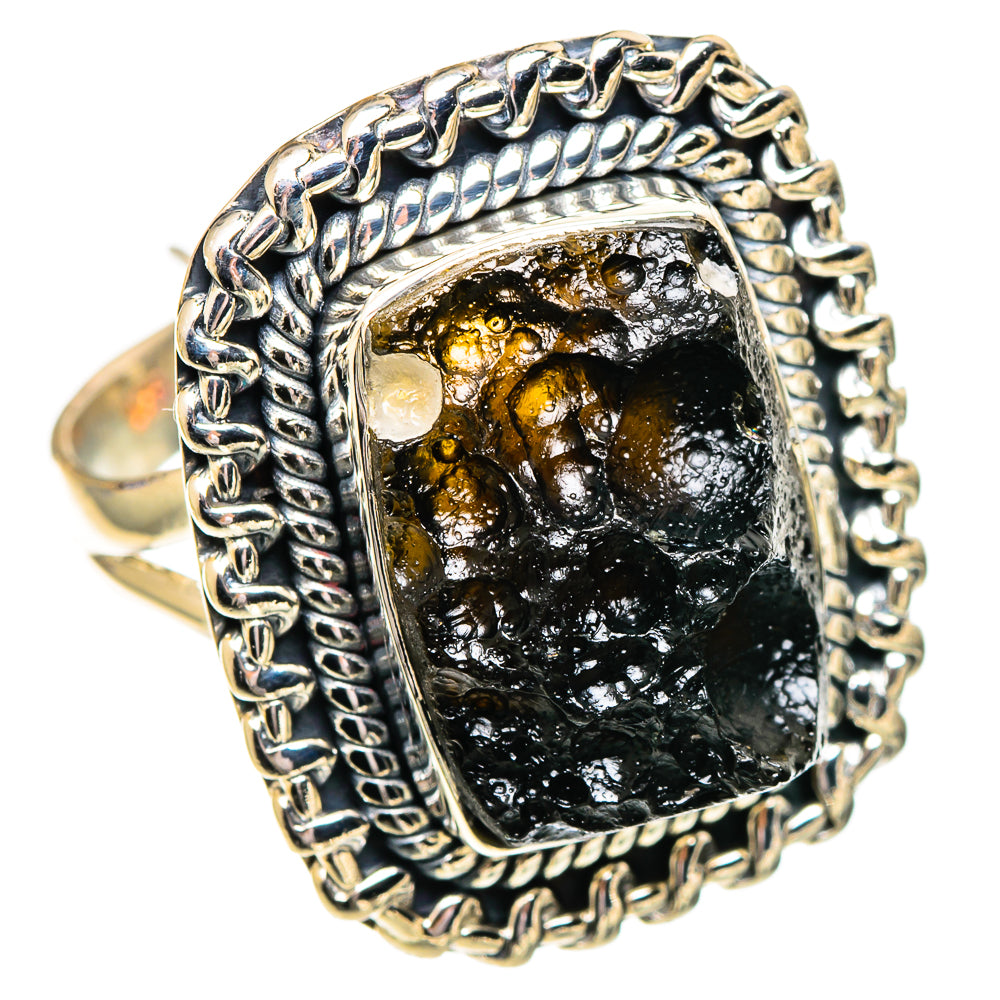 Tektite Rings handcrafted by Ana Silver Co - RING107552 - Photo 2