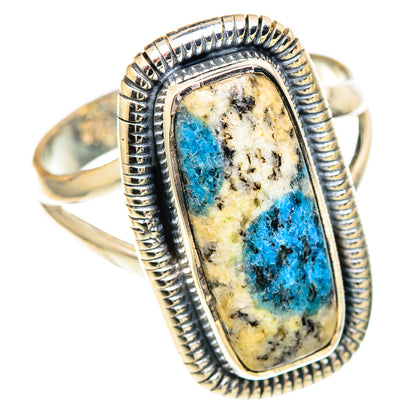 K2 Blue Azurite Rings handcrafted by Ana Silver Co - RING107557 - Photo 2