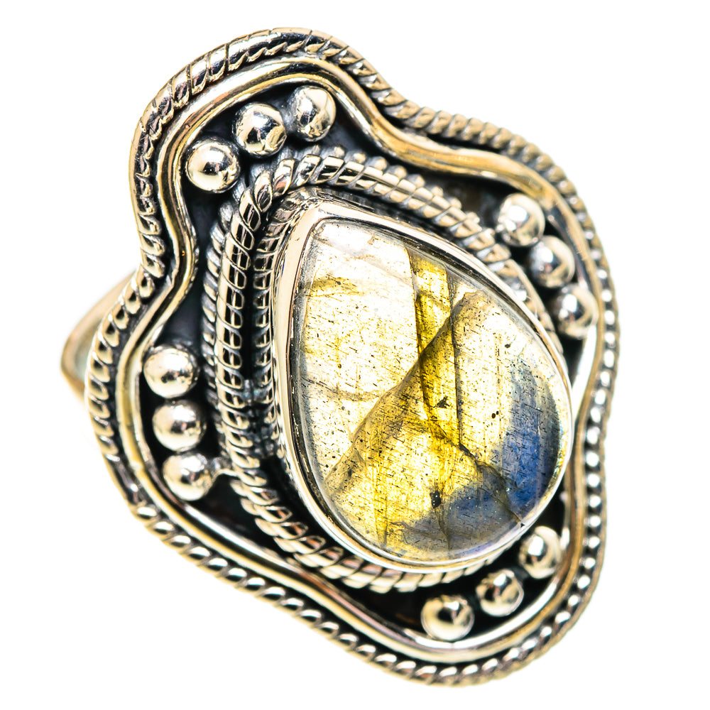 Labradorite Rings handcrafted by Ana Silver Co - RING107560 - Photo 2