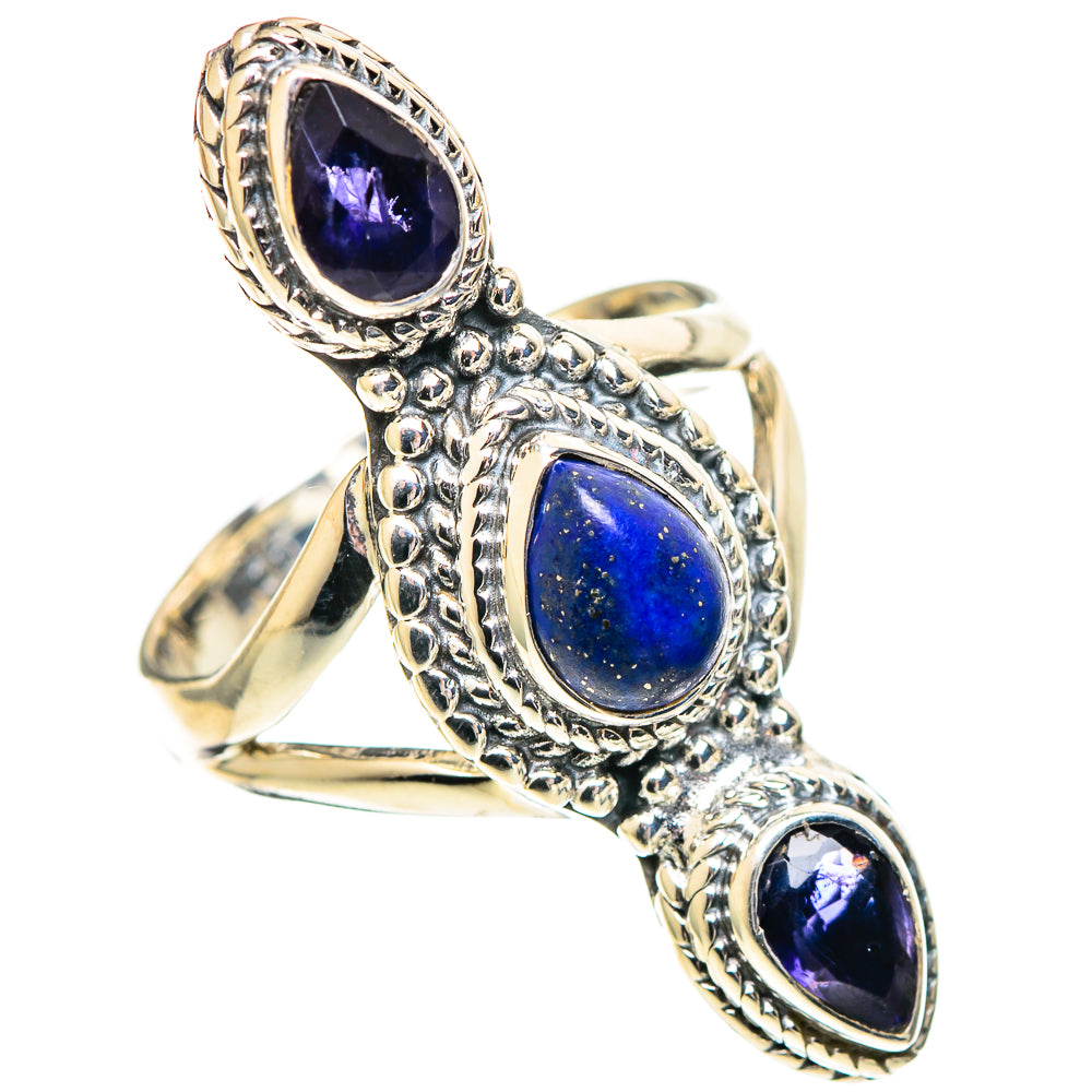 Lapis Lazuli Rings handcrafted by Ana Silver Co - RING107561 - Photo 2