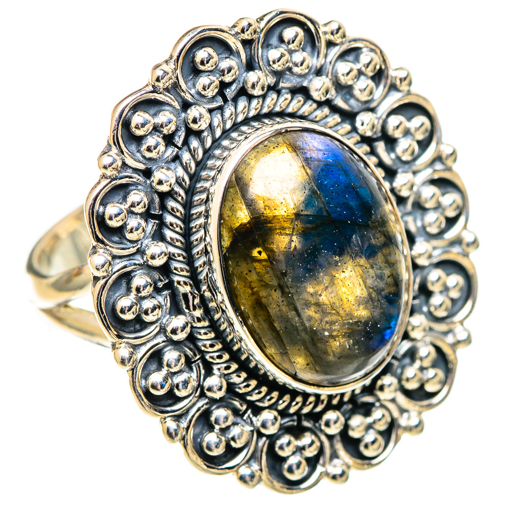 Labradorite Rings handcrafted by Ana Silver Co - RING107562 - Photo 2