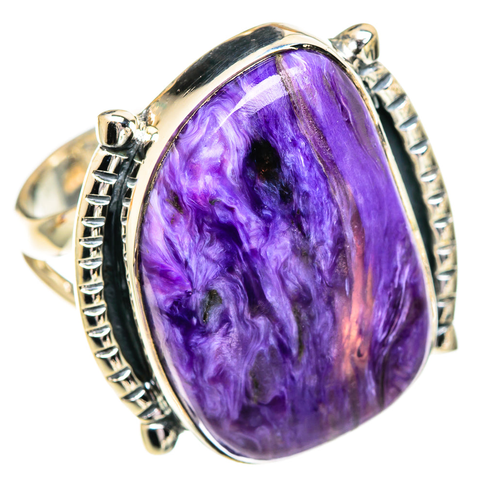Charoite Rings handcrafted by Ana Silver Co - RING107576 - Photo 2