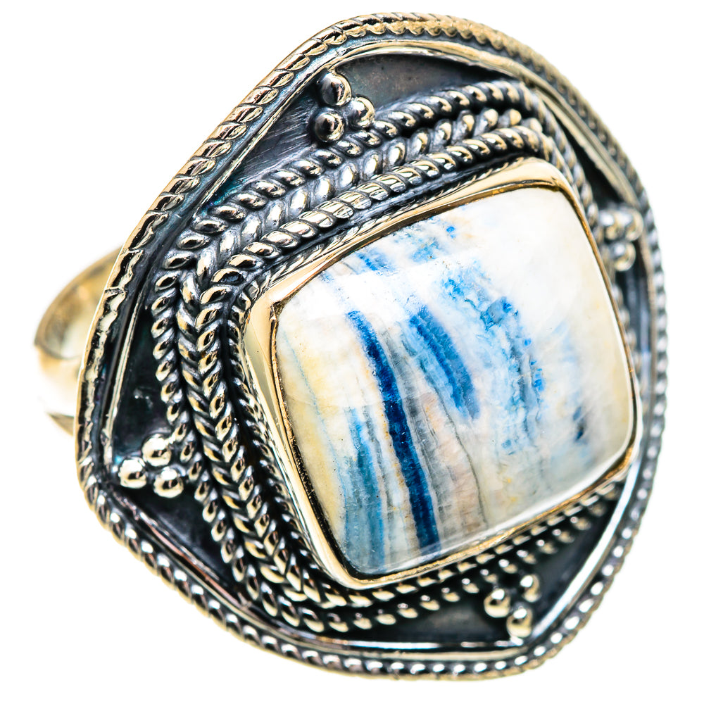 Blue Scheelite Rings handcrafted by Ana Silver Co - RING107592 - Photo 2