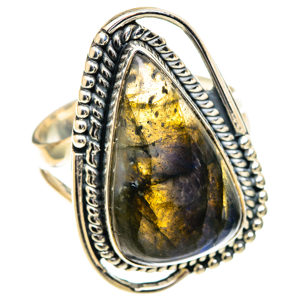 Labradorite Rings handcrafted by Ana Silver Co - RING107593 - Photo 2