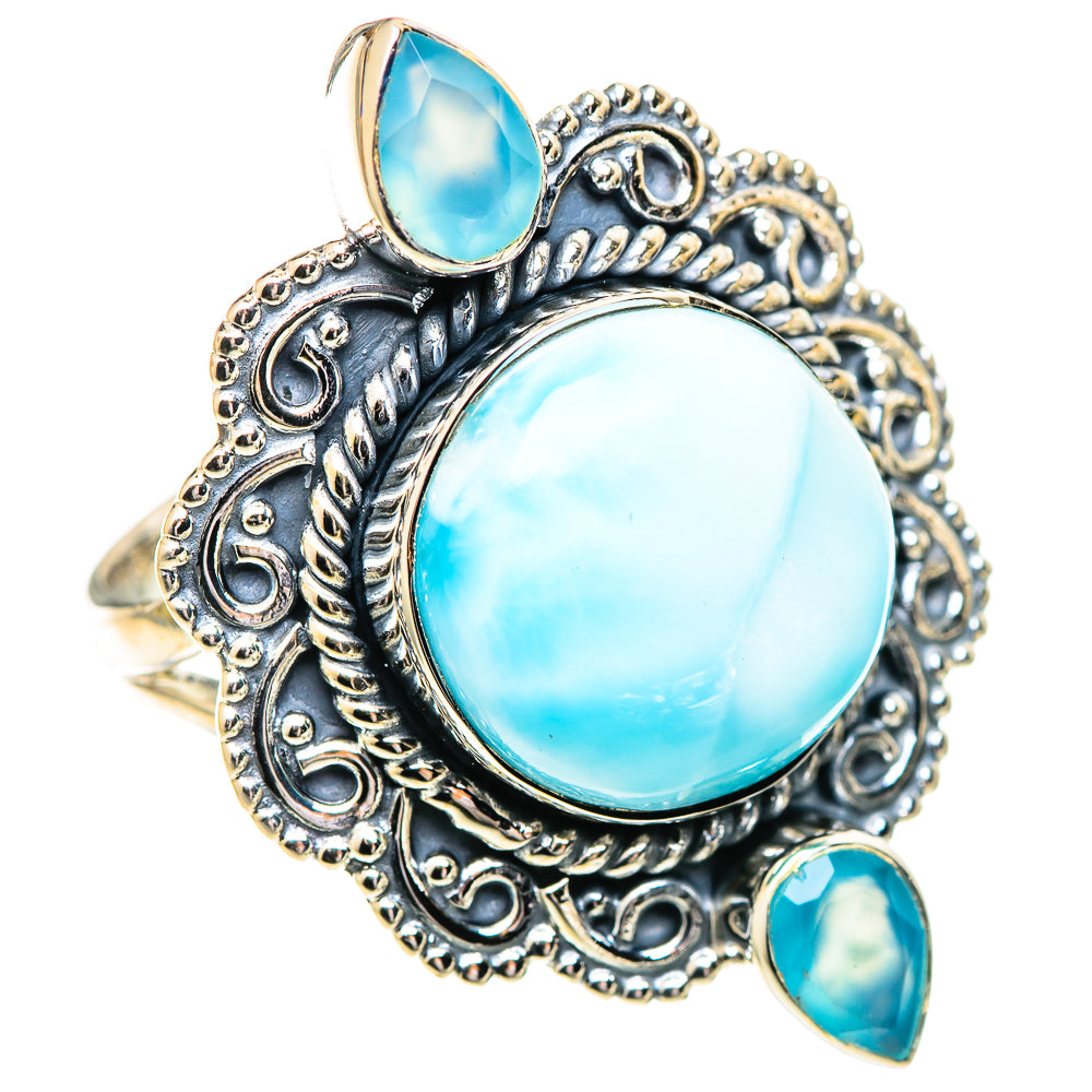 Larimar Rings handcrafted by Ana Silver Co - RING107596 - Photo 2