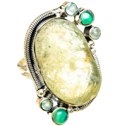Prehnite Rings handcrafted by Ana Silver Co - RING107602 - Photo 2
