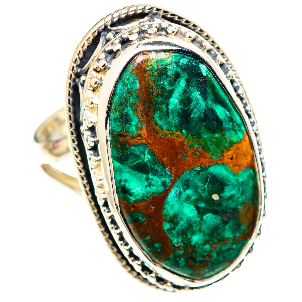 Malachite Rings handcrafted by Ana Silver Co - RING107604 - Photo 2