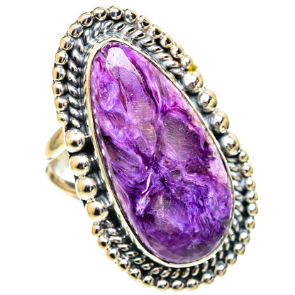 Charoite Rings handcrafted by Ana Silver Co - RING107623 - Photo 2