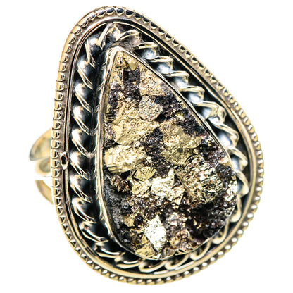Pyrite Rings handcrafted by Ana Silver Co - RING107630 - Photo 2