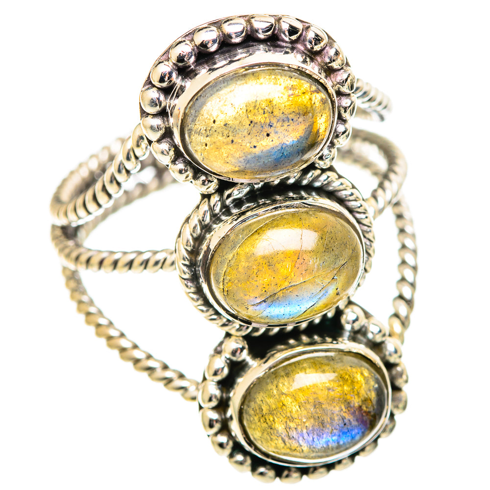 Labradorite Rings handcrafted by Ana Silver Co - RING107638 - Photo 2