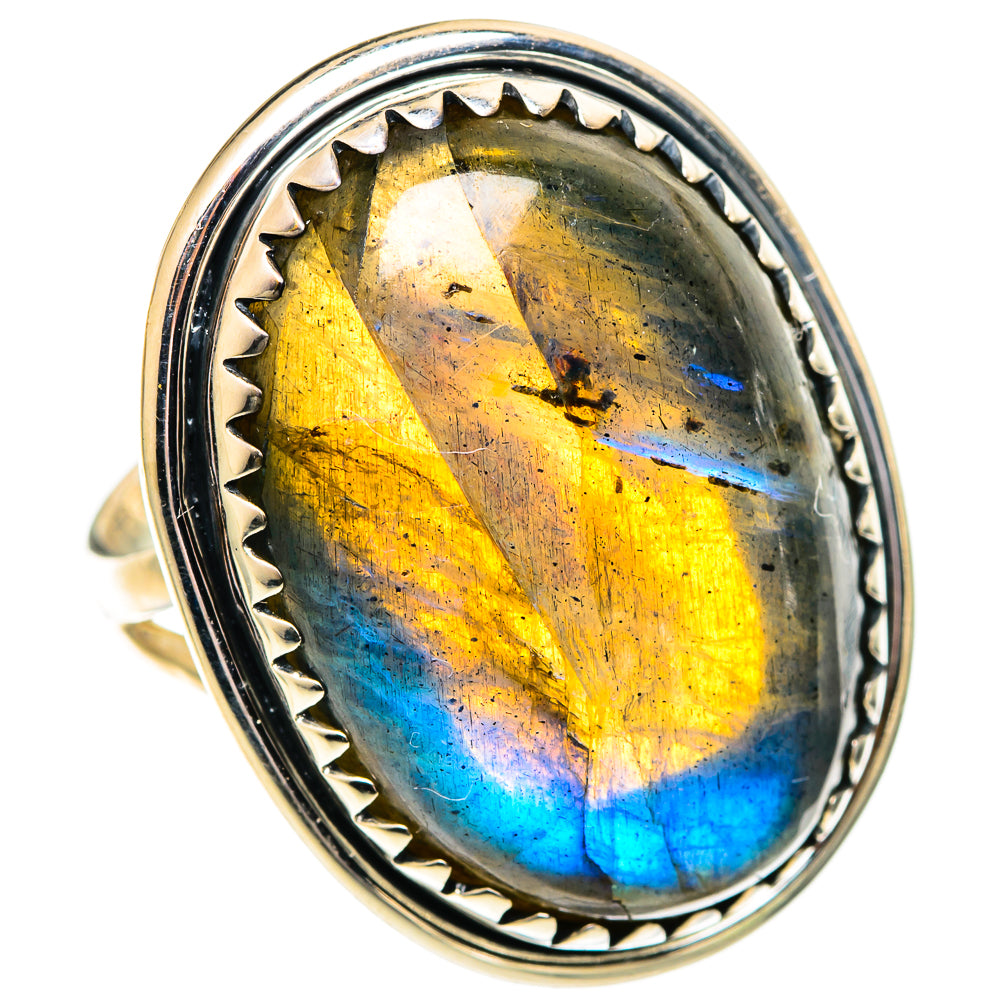 Labradorite Rings handcrafted by Ana Silver Co - RING107641 - Photo 2