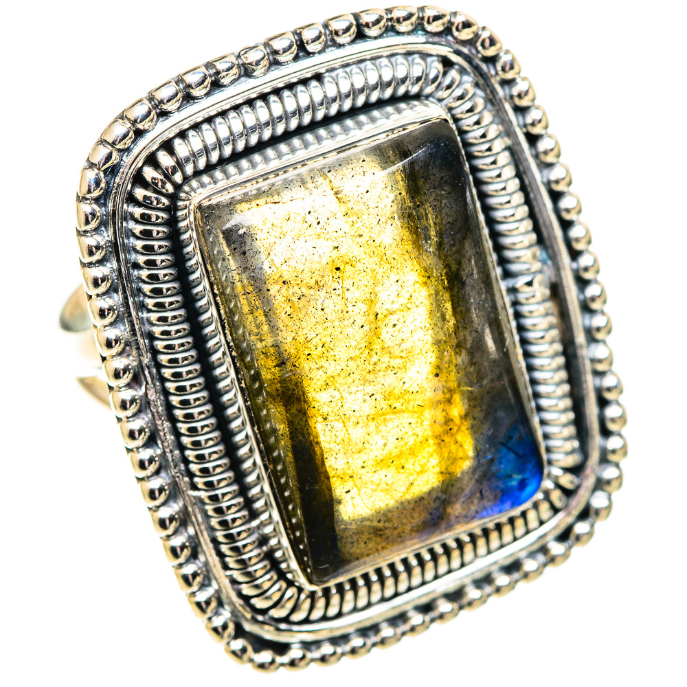 Labradorite Rings handcrafted by Ana Silver Co - RING107645 - Photo 2