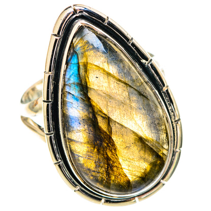 Labradorite Rings handcrafted by Ana Silver Co - RING107647 - Photo 2