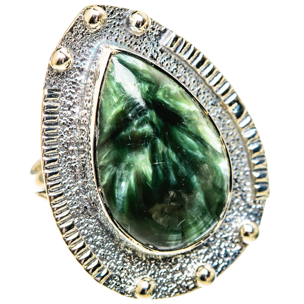 Seraphinite Rings handcrafted by Ana Silver Co - RING107650 - Photo 2