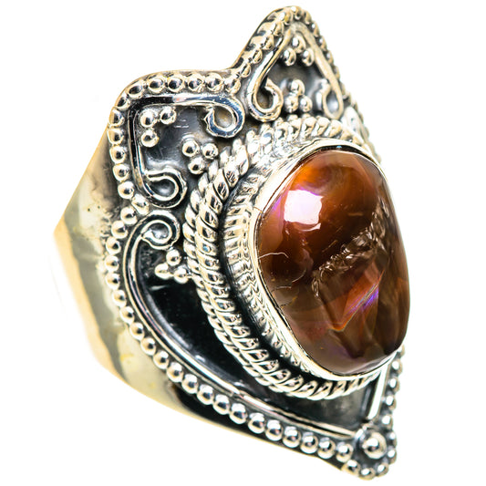 Mexican Fire Agate Rings handcrafted by Ana Silver Co - RING107661 - Photo 2