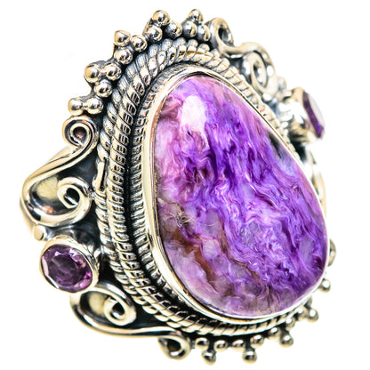 Charoite Rings handcrafted by Ana Silver Co - RING107673 - Photo 2