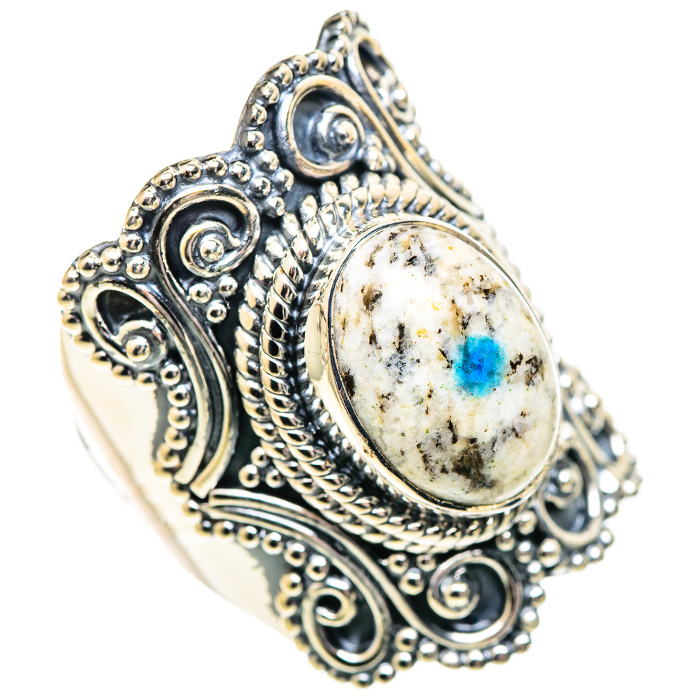 K2 Blue Azurite Rings handcrafted by Ana Silver Co - RING107681 - Photo 2