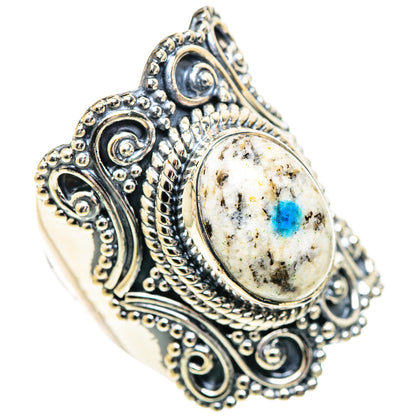K2 Blue Azurite Rings handcrafted by Ana Silver Co - RING107681 - Photo 2