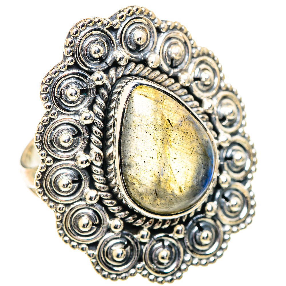 Labradorite Rings handcrafted by Ana Silver Co - RING107683 - Photo 2