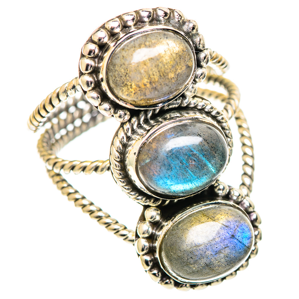 Labradorite Rings handcrafted by Ana Silver Co - RING107687 - Photo 2