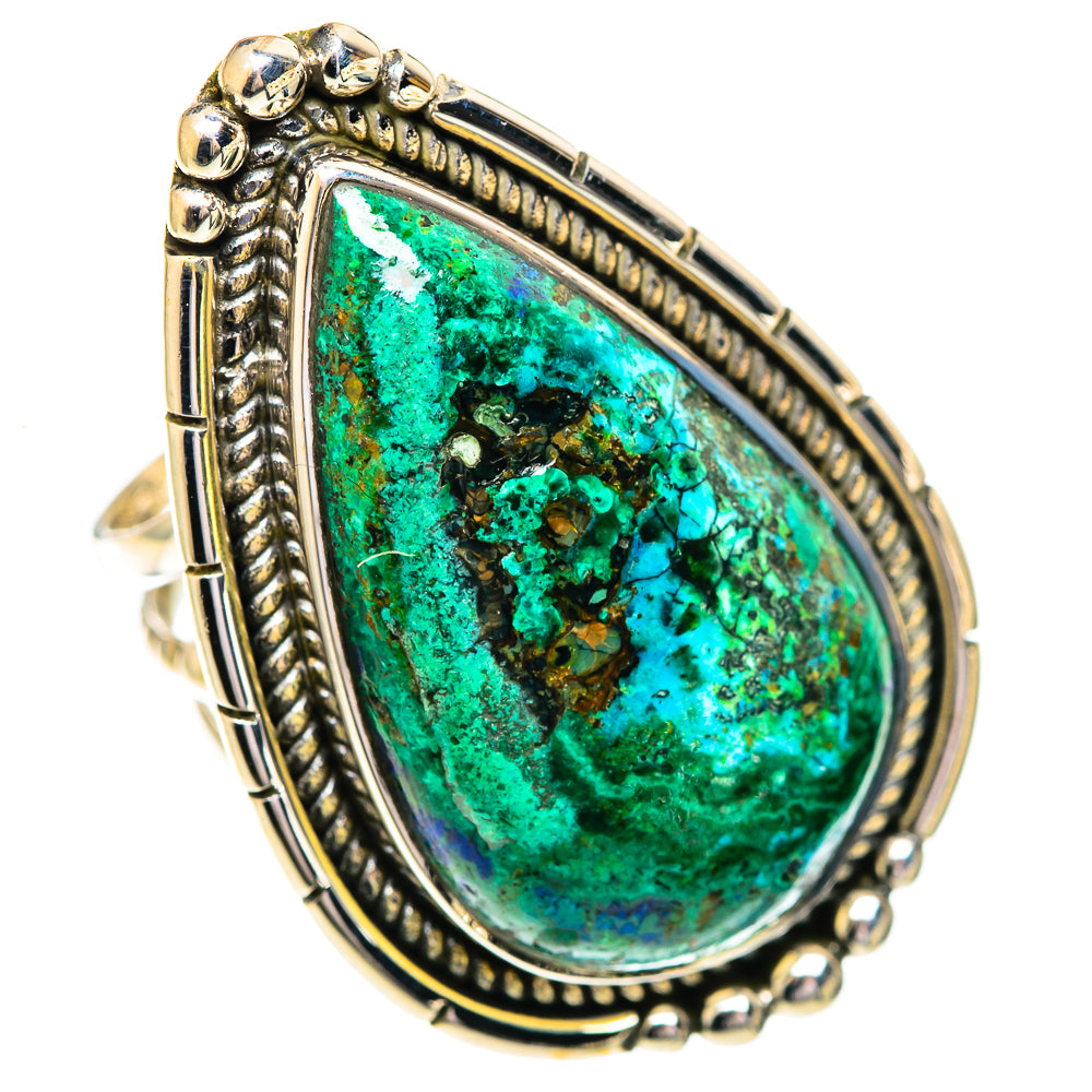 Azurite Malachite Rings handcrafted by Ana Silver Co - RING107694 - Photo 2