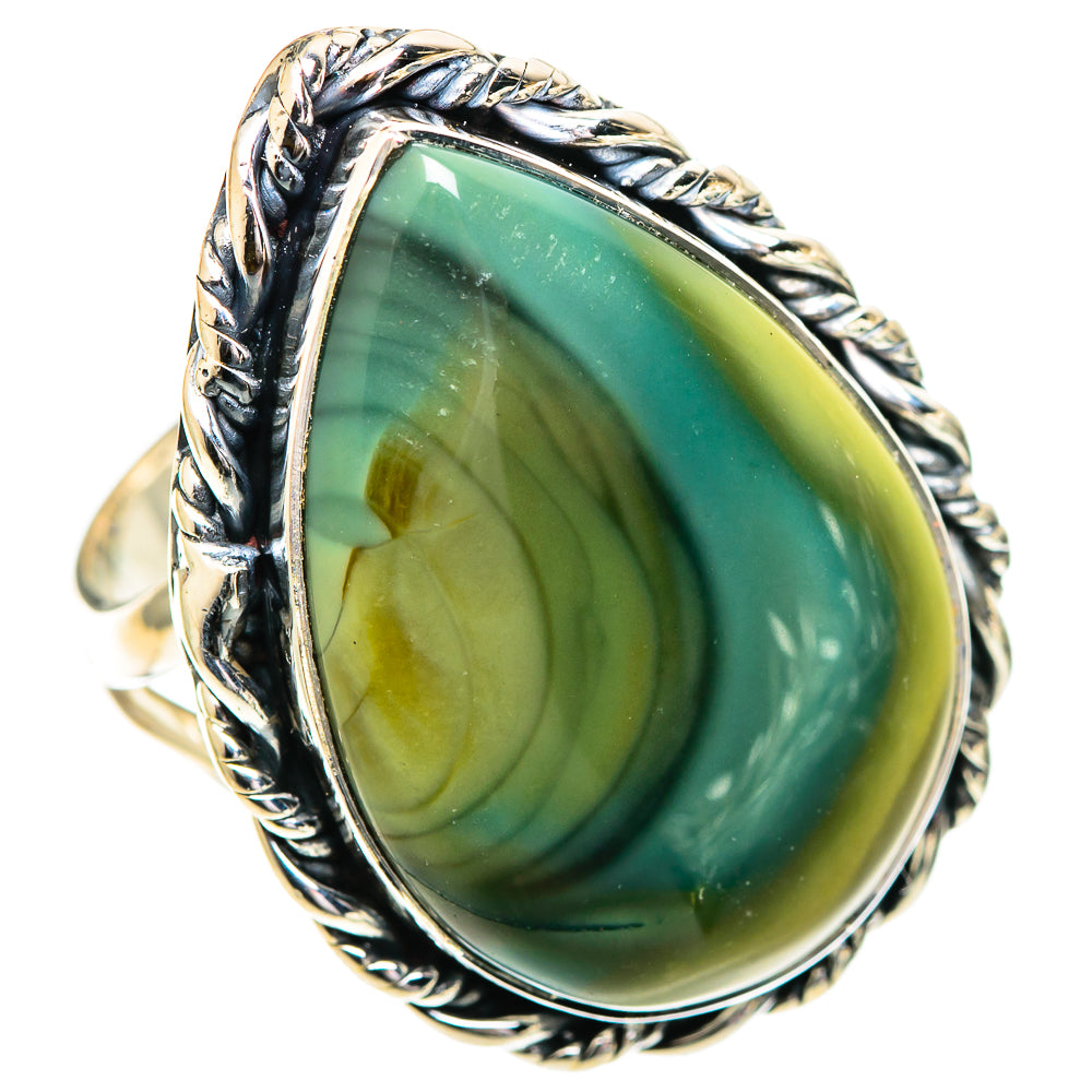 Polychrome Jasper Rings handcrafted by Ana Silver Co - RING107701 - Photo 2