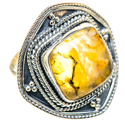 Plume Agate Rings handcrafted by Ana Silver Co - RING107708 - Photo 2