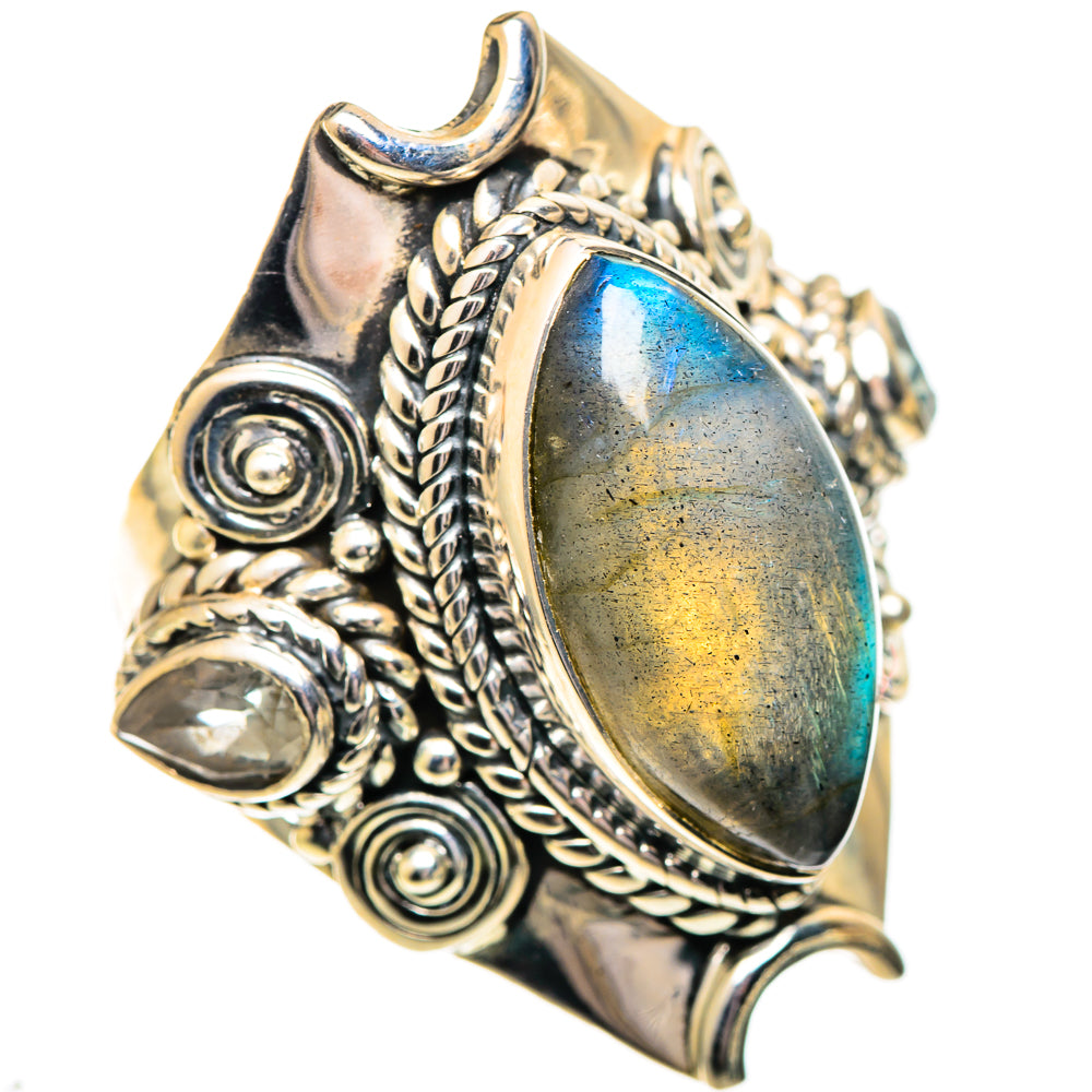 Labradorite Rings handcrafted by Ana Silver Co - RING107719 - Photo 2