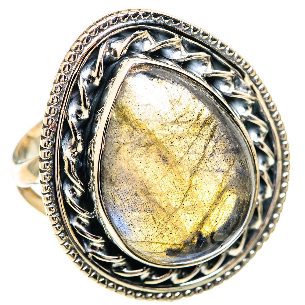 Labradorite Rings handcrafted by Ana Silver Co - RING107725 - Photo 2