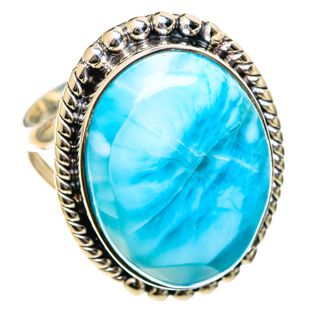 Larimar Rings handcrafted by Ana Silver Co - RING107727 - Photo 2