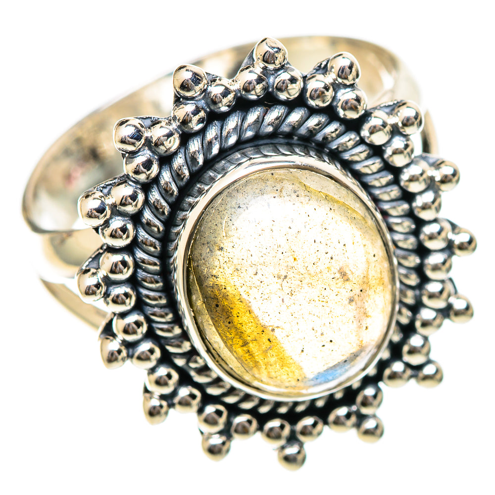 Labradorite Rings handcrafted by Ana Silver Co - RING107730 - Photo 2