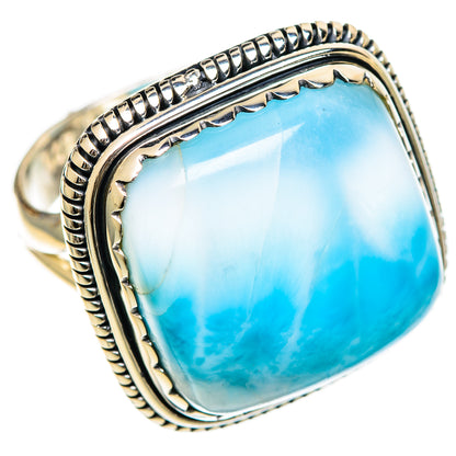 Larimar Rings handcrafted by Ana Silver Co - RING107731 - Photo 2