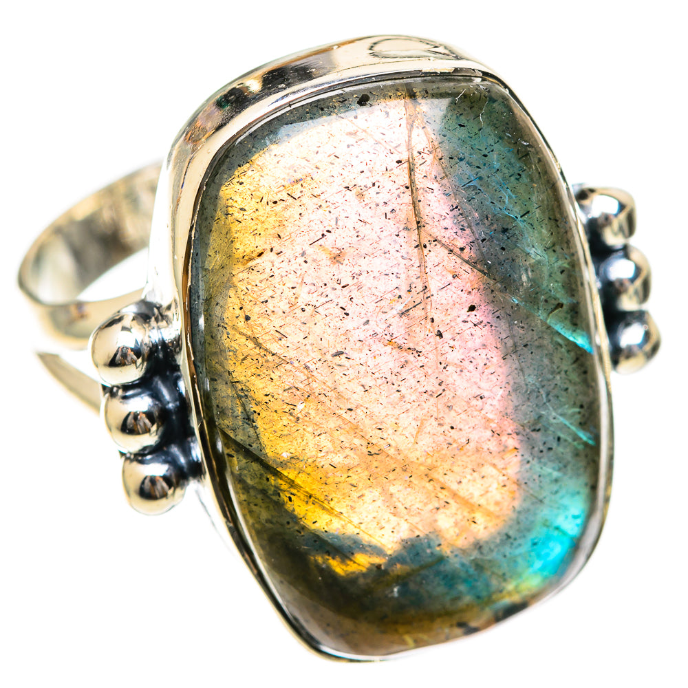 Labradorite Rings handcrafted by Ana Silver Co - RING107732 - Photo 2