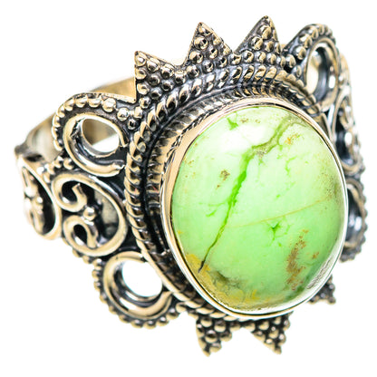 Lemon Chrysoprase Rings handcrafted by Ana Silver Co - RING107739 - Photo 2