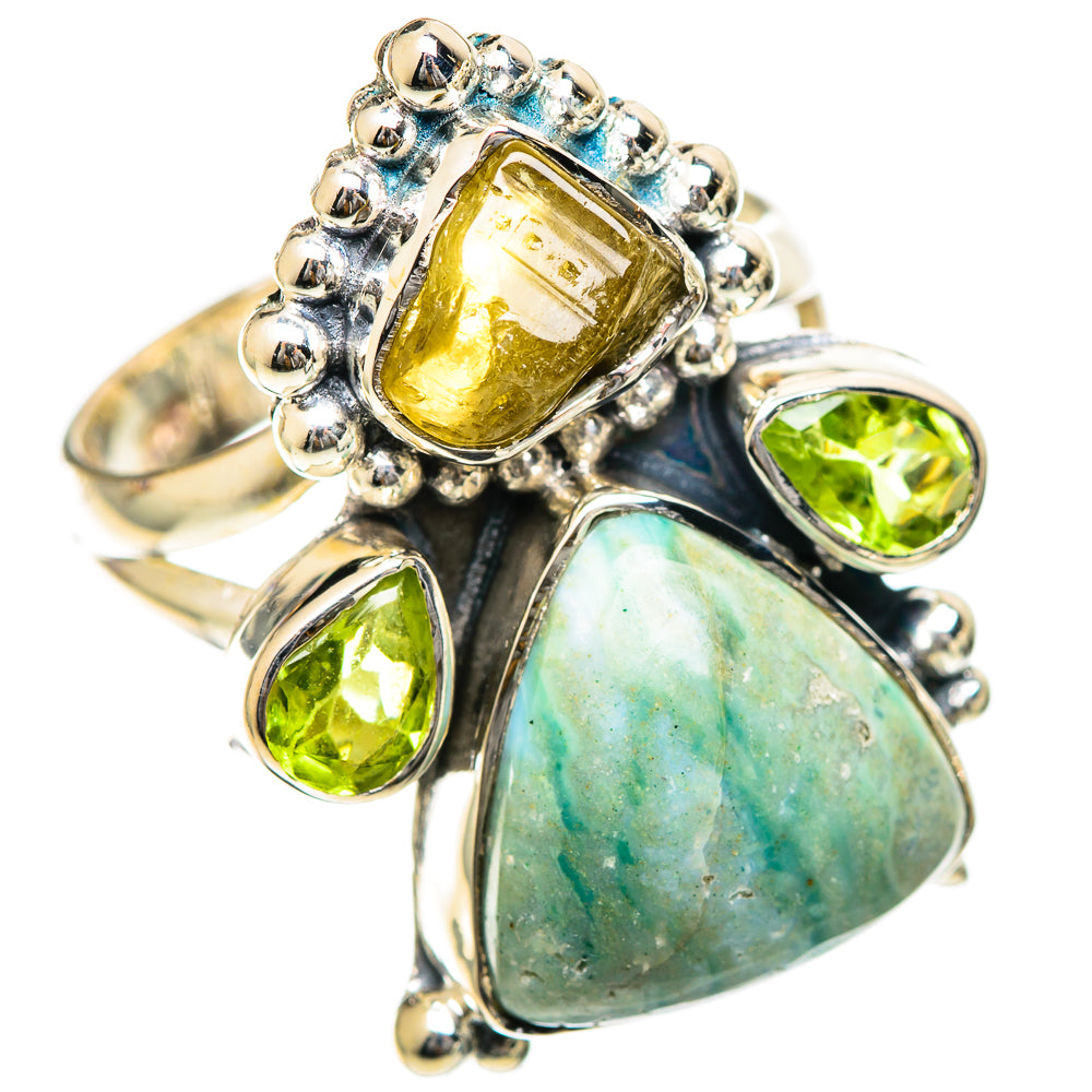 Ocean Jasper Rings handcrafted by Ana Silver Co - RING107740 - Photo 2