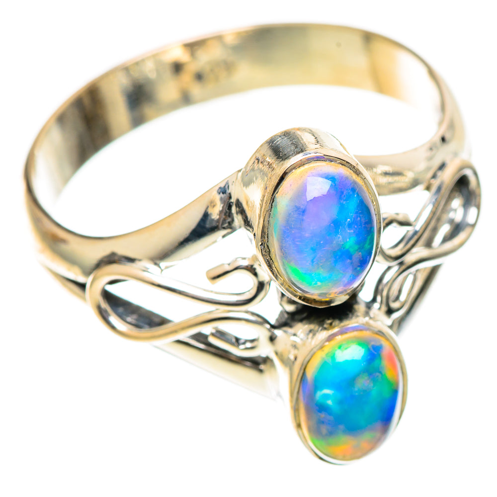 Ethiopian Opal Rings handcrafted by Ana Silver Co - RING107761 - Photo 2
